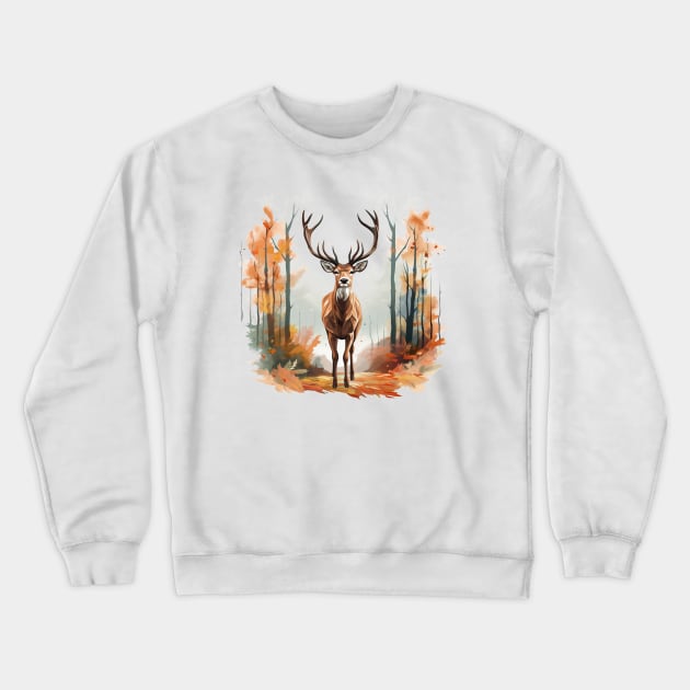 Deer Lover Crewneck Sweatshirt by zooleisurelife